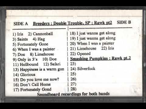 The Breeders live 1993 Double Trouble (bootleg soundboard recording)
