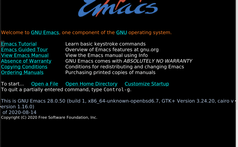 Building the Development Version of Emacs on OpenBSD