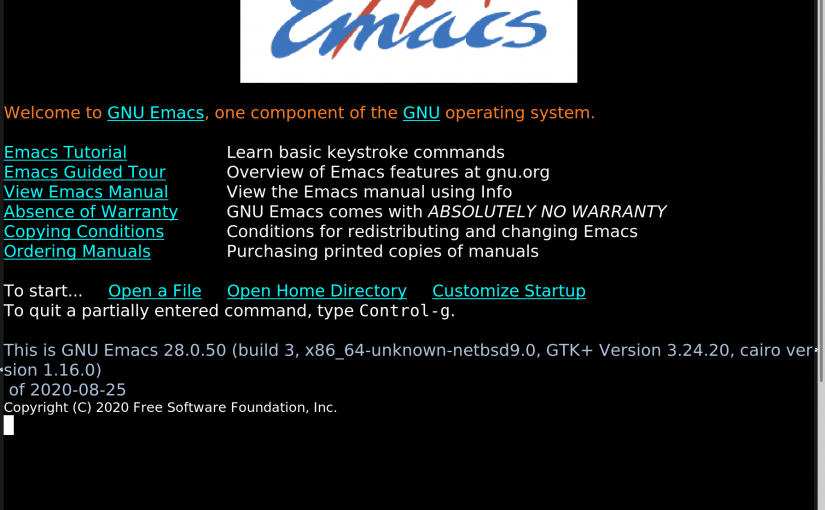 Building the Development Version of Emacs on NetBSD