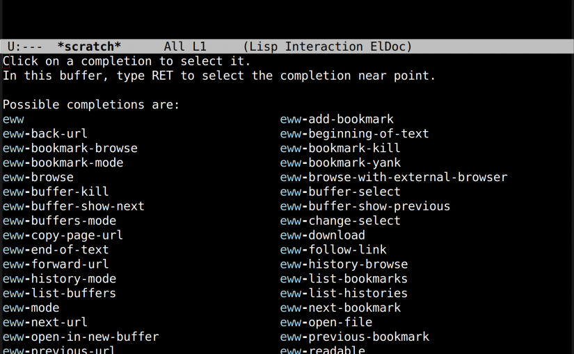 Command Discovery In Emacs
