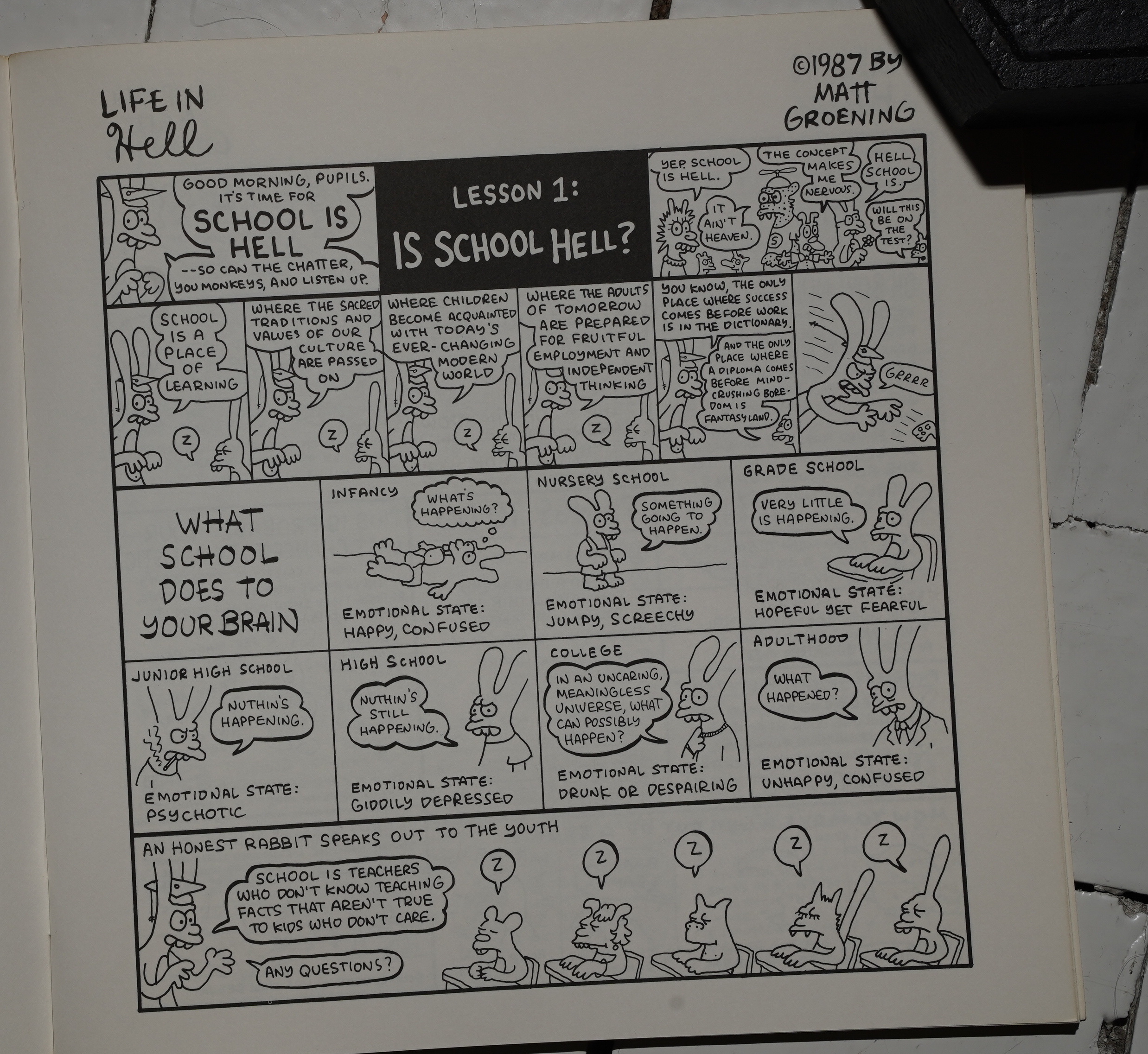 matt groening school is hell