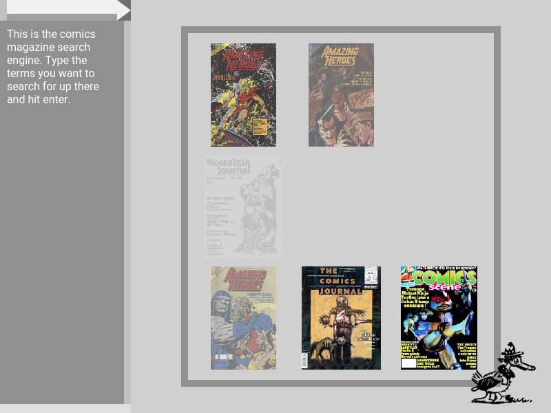 The Comics Journal Search Engine – Random Thoughts