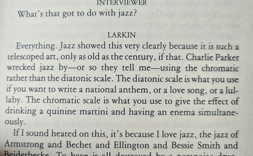 Philip Larkin sure had some opinions on jazz